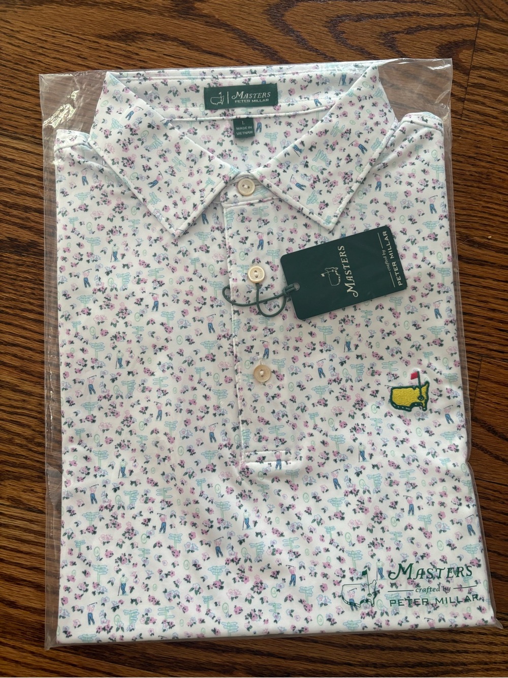 Peter Millar Masters "Signs and Azaleas" polo shirt